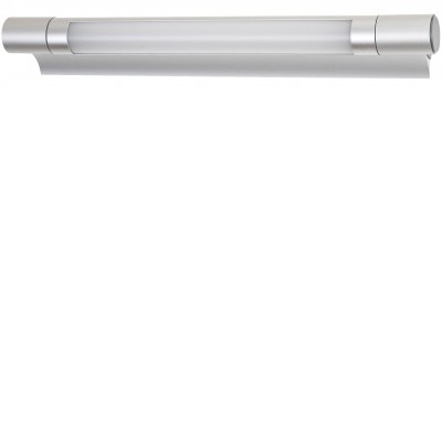 BYRON nástěnné svítidlo LED 8W VÝPRODEJ Nástěnné svítidlo, těleso kov, povrch stříbrná, difuzor plast, LED 8W, 546lm, neutrální 4000K, 230V, IP20, tř.1. rozměry: 620x58x70mm.