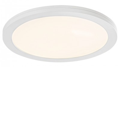SONNET Stropní svítidlo, HF senzor, záběr 130°, dosah 1-8m, čas cca 45s, těleso plast, difuzor plast opál, rámeček kov bílá,  LED 18W/1880lm, 30W/2800lm, neutrální 4000K, 230V, IP20, tř.2, rozměry dle typu.
