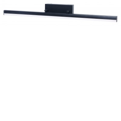 EVAN Nástěnné svítidlo k zrcadlu, do koupelny, těleso kov, povrch černá, difuzor plast opál, LED 12W/1300lm, 18W/1850lm, neutrální 4000K, do koupelny IP44, tř.1, rozměry dle typu.