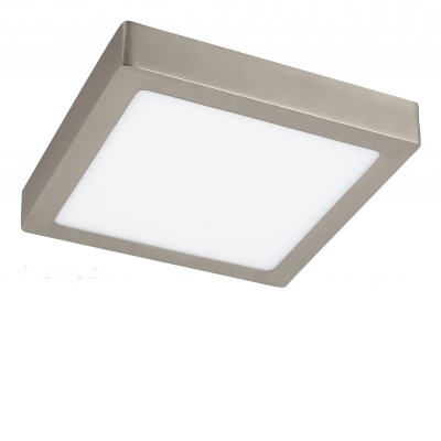 LOIS LED 36W CRSQ VÝPRODEJ Stropní přisazené svítidlo, čtvercové, základna kov, povrch chrom satén, difuzor plast opál, LED 36W, 2500lm, teplá 3000K, 230V, IP20, tř.1. rozměry 400x400mm.