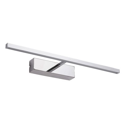 PICTURE SLIM Nástěnné svítidlo pro osvětlení obrazů, základna kov, těleso kov, povrch chrom lesk, difuzor plast mat, LED 1x8W/12W, teplá 3000K, 321lm/554lm, 230V, IP20, tř.1. 1 rameno, rozměry dle typu