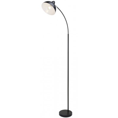 DARON Stojací lampa, těleso kov, povrch černá mat, pro žárovku 1x40W, E27, 230V, IP20, tř.2, rozměry d=200mm, h=1580mm, vč. nožního vypínače.