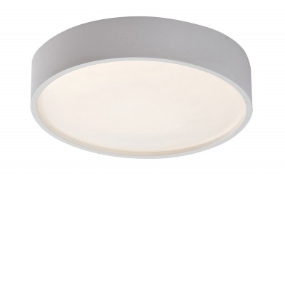 LARCIA Stropní svítidlo, HF senzor pohybu, záběr 120°, dosah 6m, těleso plast bílá, dif plast opál, LED 19W, neutrální 40000K, 1070lm, do koupelny IP44, tř.2, rozměry d=285mm, h=70mm, svítí nahoru/dolů.