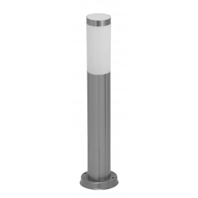 INOX VENKOVNÍ SLOUPKOVÉ SVÍTIDLO 450/650/1100 Venkovní sloupkové svítidlo, těleso kov, povrch nerezová ocel, stínítko plast bílá, pro žárovku 1x25W, E27, 230V, IP44, tř.1. rozměry d=110mm, h=450/650/1100mm.
