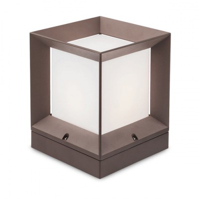 LANDMARK-PL Sloupkové venkovní svítidlo, těleso hliník, difuzor plast opál, pro žárovku 1x20W, E27, 230V, IP54, tř.1. rozěry 220x220x270mm