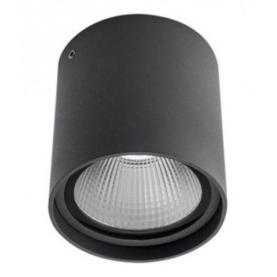XIA, LED 20W, IP54 Stropní přisazené bodové venkovní svítidlo, těleso kov, povrch černá/bílá mat, kryt sklo, LED 20W, teplá 3000K/2100lm, neutrální 4000K/2226lm, 230V, IP54, Ra80, tř.1, rozměry d=95mm, h=105mm.