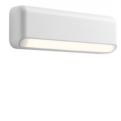 SAPO Nástěnné venkovní svítidlo, těleso kov a plast, povrch bílá, difuzor plast opál, LED 3W, 270lm, teplá 3000K, Ra80, 230V, IP65, rozměry 155x75x37mm.