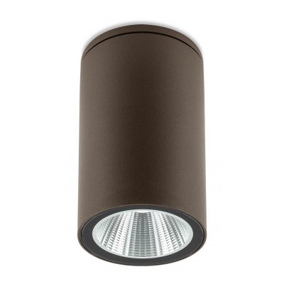 RAM Stropní přisazené venkovní svítidlo, těleso kov, povrch hnědá, kryt sklo, LED 3W, 360lm, teplá 3000K, Ra82, 230V, IP65, tř.1, rozměry d=60mm, h=105mm.