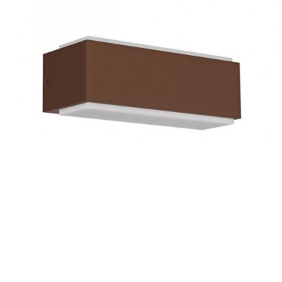 DASH Nástěnné venkovní svítidlo, těleso hliník, povrch tmavě hnědá, difuzor plast opál, LED 15,5W, neutrální 4000K, 868lm, 230V, IP65, tř.1, rozměry 360x68x75mm, svítí nahoru/dolů.