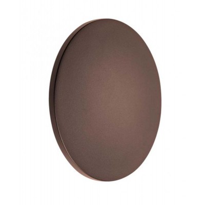 TANIT Nástěnné venkovní svítidlo, nepřímé svícení, těleso hliník, povrch rezivá, dif plast opál, LED 24W, teplá 3000K, 962lm, 230V, IP54, tř.1, rozměry d=300mm, h=70mm.