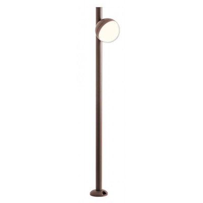 MAGNUS Sloupkové venkovní svítidlo, těleso hliník, povrch rezivá difuzor plast opál, LED 12W, teplá 3000K, 882lm, Ra80, 230V, IP54, tř.1, rozměry 150x1030mm.