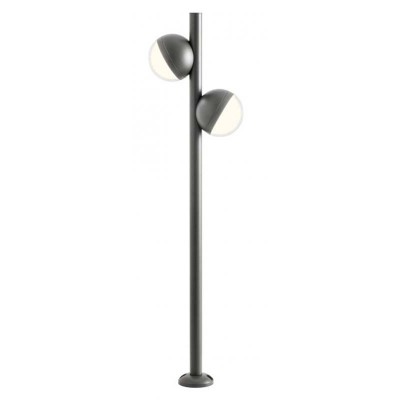 MAGNUS Sloupkové venkovní svítidlo, těleso hliník, povrch tmavě šedá, difuzor plast opál, LED 20W, teplá 3000K, 1389lm, Ra80, 230V, IP54, tř.1, rozměry 260x1030mm.