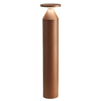 BIRO Sloupkové svítidlo, exteriérové, těleso hliník, povrch rezivě hnědá, LED 12W, 1552lm, teplá 3000K, 230V, IP65, tř.1, rozměry d=125mm, h=700mm.