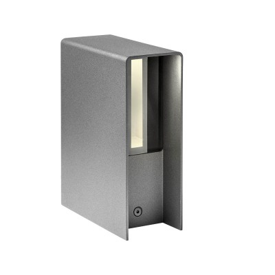 IZAR Nástěnné venkovní svítidlo, těleso hliník, povrch tmavě šedá/hnědá, krycí sklo čiré, LED 11W, teplá 2700K/310lm, 3000K/322lm, vyzař. úhel 3,5°, Ra80, 230V, IP65, tř.1, rozměry 60x170x125mm