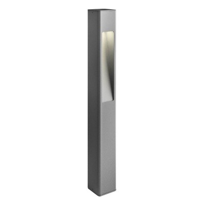 SOLO Sloupkové venkovní svítidlo, těleso hliník, povrch tm. šedá/hnědá, krycí sklo čiré, pro žárovku 1x35W, GU10, IP65, tř.1, rozměry 85x85mm, h=700mm, svítí dolů.