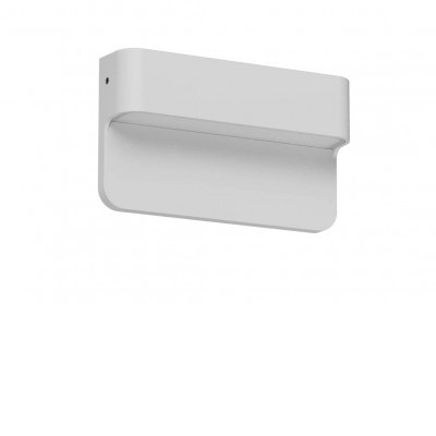 KANT STEP Nástěnné venkovní svítidlo, těleso hliník, povrch bílá mat, dif plast opál, LED 3W, 193lm-200lm, přepín CCT teplá 2700K-3000K, vyzař úhel 77°, Ra80, 24V, IP65, tř.3, rozměry 120x70x26mm, svítí dolů.