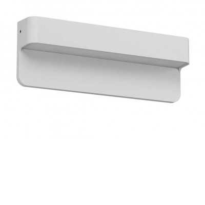 KANT STEP Nástěnné venkovní svítidlo, těleso hliník, povrch bílá mat, dif plast opál, LED 4,5W, 255lm-264lm, přepín CCT teplá 2700K-3000K, vyzař úhel 80°, Ra80, 230V, IP65, tř.3, rozměry 200x70x33mm, svítí dolů