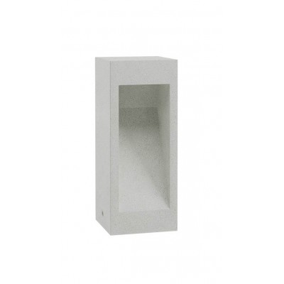 TOSS Sloupkové venkovní svítidlo, těleso beton, povrch slonová kost, krycí sklo čiré, LED 10W, 1364lm, teplá 2700K, Ra80, 230V, IP65, tř.1, rozměry 120x120mm, h=600mm, svítí dolů.