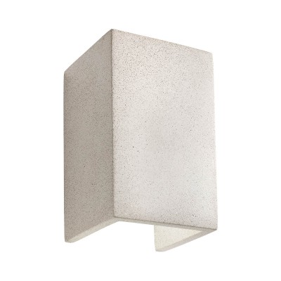 PETRA Nástěnné venkovní svítidlo, těleso beton, povrch slonová kost, LED 2x6W, 760lm, teplá 2700K, vyzař. úhel 0°/90°, Ra80, 230V, IP54, tř.1, rozměry 120x200x112mm, svítí nahoru/dolů.