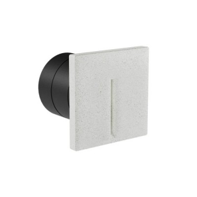 BAST Vestavné venkovní svítidlo do stěny, těleso beton, povrch slonová kost, LED 2,5W, 29lm, teplá 3000K, vyzař. úhel 40°, Ra90, 230V, IP65, rozměry 100x100x90mm, svítí dolů.