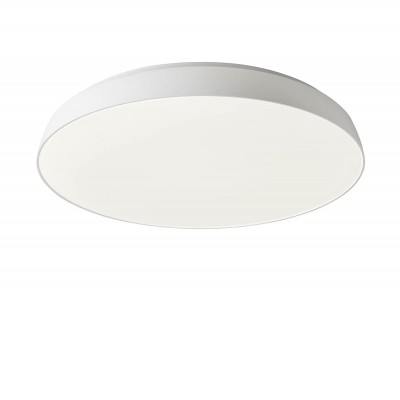 ERIE LED 50W Stropní přisazené svítidlo, těleso kov, povrch bílá mat, difuzor plast, opál, LED 1x50W, teplá 3000K, 5400lm/3152lm, Ra80, 230V, IP20, tř.1, rozměry d=560mm, h=92mm