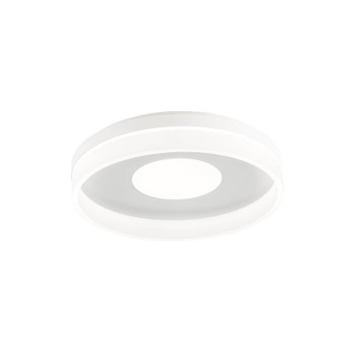 MAYA Stropní přisazené svítidlo, základna hliník/kov, povrch bílá, difuzor plast opál, LED 75W, 4575lm, teplá 3000K, Ra80, stmívatelné STEP vyp/zap, 230V, IP20, rozměry d=600mm, h=85mm