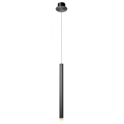 MADISON Závěsné svítidlo, těleso kov, povrch černá, difuzor plast, LED 4W, teplá 3000K, 272lm, Ra80, 230V, IP20, rozměry d=34mm, h=520mm, vč. záv. kabelu h=2000mm, lze zkrátit