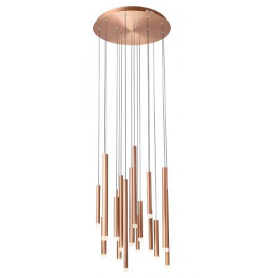 MADISON Závěsné svítidlo, těleso kov, povrch měděná, difuzor plast, LED 64W, teplá 3000K, 4352lm, Ra80, 230V, IP20, rozměry d=550mm, vč. závěs. kabelu h=3000mm, lze zkrátit.