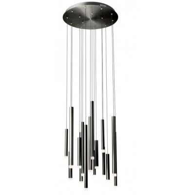 MADISON Závěsné svítidlo, těleso kov, povrch černá, difuzor plast, LED 64W, teplá 3000K, 4352lm, Ra80, 230V, IP20, rozměry d=550mm, vč. závěs. kabelu h=3000mm, lze zkrátit.