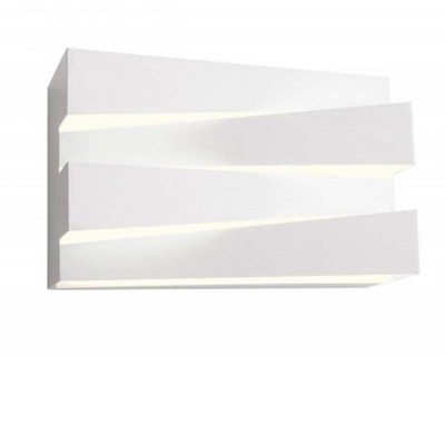 ZIGO Nástěnné svítidlo, základna kov, povrch bílá mat, dif plast opál, LED 18W, teplá 3000K, 1437lm, Ra90, 230V, IP20, tř.1, rozměry 200x123x90mm, svítí nahoru/dolů.