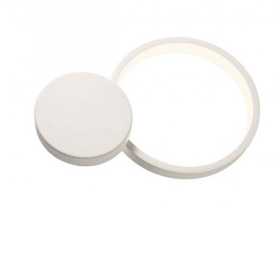CRONOS Nástěnné svítidlo, přímé a nepřímé svícení, základna kov, povrch bílá mat, dif plast opál, LED 29W, teplá 3000K, 1372lm, stmív. ve 3 krocích, Ra90, 230V, IP20, tř.1, rozměry 385x260x80mm.