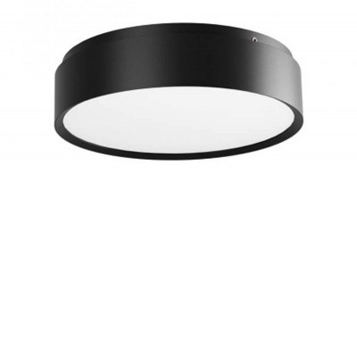YOMO Stropní svítidlo, kruhové, těleso hliník a kov, povrch černá mat, LED 54W, teplá 3000K, 3269lm, stmív STEP, Ra90, 230V, IP20, tř.1, rozměry d=470mm, h=72mm.