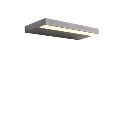 SEED Nástěnné svítidlo, základna hliník, povrch bílá/černá, dif plast opál, LED 15W/1880lm, 30W/3970lm, teplá 3000K, Ra80, 230V, IP20, tř.1, rozměry dle typu, svítí nahoru/dolů.