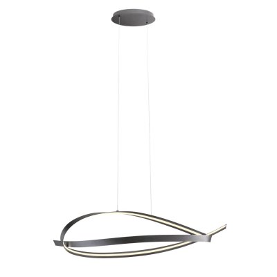 IMPULS Závěsné svítidlo, základna hliník, povrch bílá/zlatá mat/černá, dif plast opál, LED 38W, 2660lm, teplá 3000K, stmív. STEP, 230V, IP20, tř.2, rozměry 1070x450x250mm, vč. závěs. lanka l=1250mm, lze zkrátit.