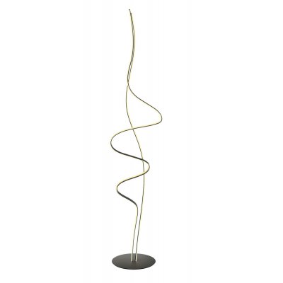 IMPULS Stojací lampa, základna hliník, povrch bílá/zlatá mat/černá, dif plast opál, LED 26W, 2520lm, teplá 3000K, stmív. TRIAC, Ra80, 230V, IP20, tř.2, rozměry d=330mm, h=1600mm, vč. vypínač na kabelu.