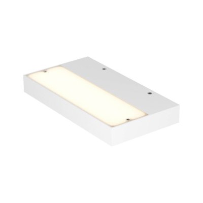 APEX Nástěnné svítidlo, těleso hliník, povrch bílá, difuzor plast opál, LED 24W, 1737lm,  teplá 3000K, 230V, IP20, tř.1, rozměry 240x32x130mm, svítí nahoru nebo dolů