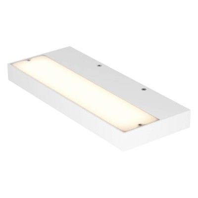 APEX Nástěnné svítidlo, těleso hliník, povrch bílá, difuzor plast opál, LED 36W, 2947lm,  teplá 3000K, 230V, IP20, tř.1, rozměry 323x32x130mm, svítí nahoru nebo dolů