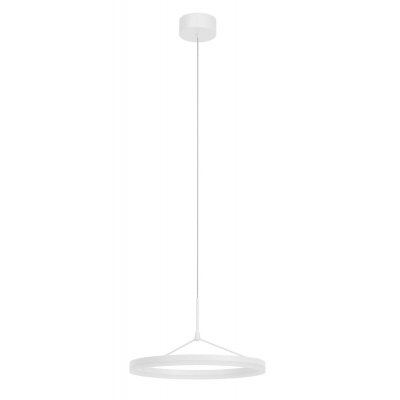 ORBIT HL Závěsné svítidlo, těleso hliník, povrch bílá, difuzor plast opál, LED 39W, 3514lm, stmívatelné TRIAC, Ra80, 230V, IP20, rozměry d=600mm, h=300mm, vč závěs kabelu l=3000mm, lze zkrátit.