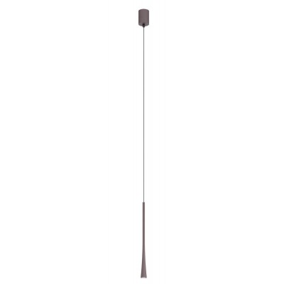 ITO Závěsné bodové svítidlo, základna hliník, povrch hnědá-kávová, LED 6,2W, teplá 3000K, 495lm, 230V, IP20, d=32mm, h=800mm, vč. závěs. kabelu l=1500mm, lze zkrátit.