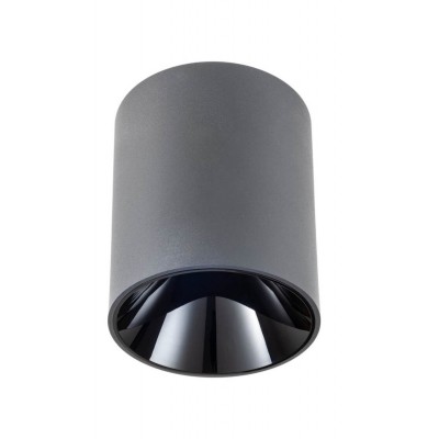 TAKTO Stropní bodové svítidlo, základna hliník, povrch bílá/černá/stříbrno-kávová/kouřový nikl, LED 15,5W, teplá 2700K/986lm, 3000K/1160lm, stmív. TRIAC, 230V, IP20, tř.1, rozměry d=90mm, h=110mm