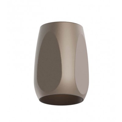 CRISP Stropní svítidlo, těleso hliník, povrch stříbrnokávový, reflektor černý, LED 10,5W, 751lm, přepín CCT teplota teplá 2700K/3000K, stmív. TRIAC, Ra90, 230V, IP20, tř.1, rozměry 60x60mm, h=95mm.