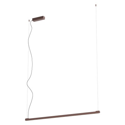 CRISP Závěsné svítidlo, hliník, povrch hnědý, LED 36W, 3670lm, teplá 3000K, stmív. TRIAC, Ra90, 230V, IP20, tř.1, rozměry d=25mm, š=1200mm, vč. záv. kabelu l=2071,5mm, lze zkr.