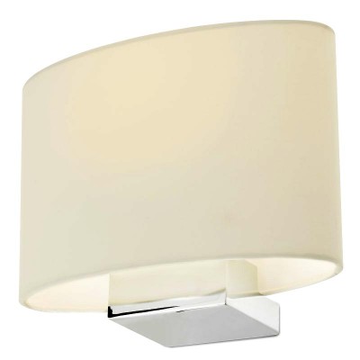 ENJOY nástěnné 1X42W E27 VÝPRODEJ Základna nástěnného svítidla, těleso kov, povrch chrom, stříbrná lesk, pro žárovku 1x42W E27, 230V, IP20,  tř.1,  rozměry 238x130x280mm, stínítko SAMOSTATNĚ