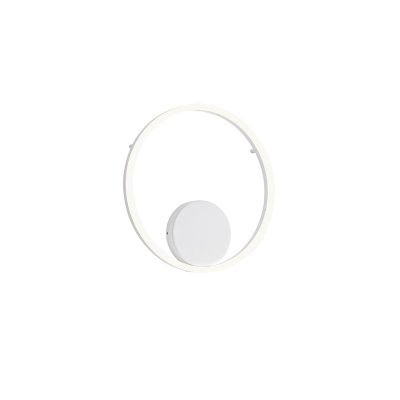 ORBIT AP/PL Stropní nebo nástěnné svítidlo, těleso hliník, povrch bílá, difuzor plast opál, LED 26W, 2305lm, teplá 3000K, stmív. DALI, Ra80, IP20, tř.1, rozměry d=400mm.