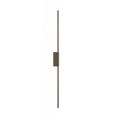 STICK Nástěnné svítidlo, senzor pohybu, základna hliník a kov, povrch mosaz mat/černá mat, dif plast opál, LED 24W, teplá 3000K, 1172lm, stmív, dotykem, Ra90, 230V, IP20, tř.1, rozměry d=16mm, h=1154mm.