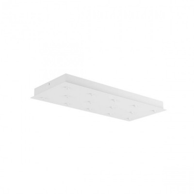 KANJI-LED Stropní krytka pro 14 kabelů, pro napájení svítidel, těleso kov, povrch bílá, 230V, tř.1, rozměry 700x300x40mm, průměr otvoru pro kabel je 5mm, BEZ předřadníku
