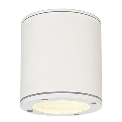 SITRA stropní LED 1x9W, GX53 Stropní, přisazené svítidlo, těleso hliník, povrch bílá, šedá kamenná, nebo černá antracit, krycí sklo čiré, nebo LED 1x9W, GX53, 230V, IP44, d=100mm, h=110mm