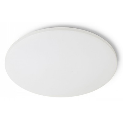 SEMPRE R80 LED VÝPRODEJ Stropní přisazené svítidlo kruhové, základna plast bílá, difuzor plast opál, LED 1x100W, teplá 3000K, 7000lm, Ra80, 230V, IP20, tř.1. rozměry d=800mm h=80mm
