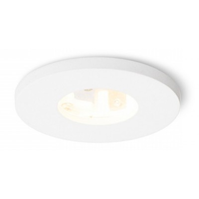 INCAR Stropní, podhledové svítidlo kruhové, základna plast bílá, krycí sklo čiré, pro žárovku 1x7W, GU10, 230V, do koupelny IP65/IP20, tř.2. rozměry d=85mm h=95mm
