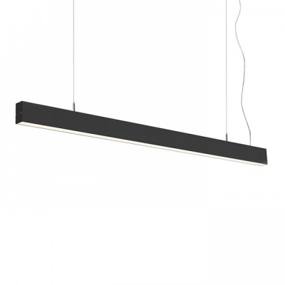 PESANTE 35 LED Závěsné svítidlo, těleso hliníkový profil, povrch černá, difuzor plast opál LED 40W, teplá 3000K, 4200lm, Ra80, 230V, IP20, tř.1, rozměry 35x67x1195mm, vč lank záv h=1560mm, lze zkr
